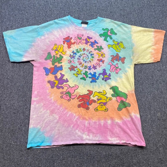 Liquid Blue Other - Liquid Blue Grateful Dead TShirt Sz XL Mens Multicolor Boho Dancing Bears Spiral